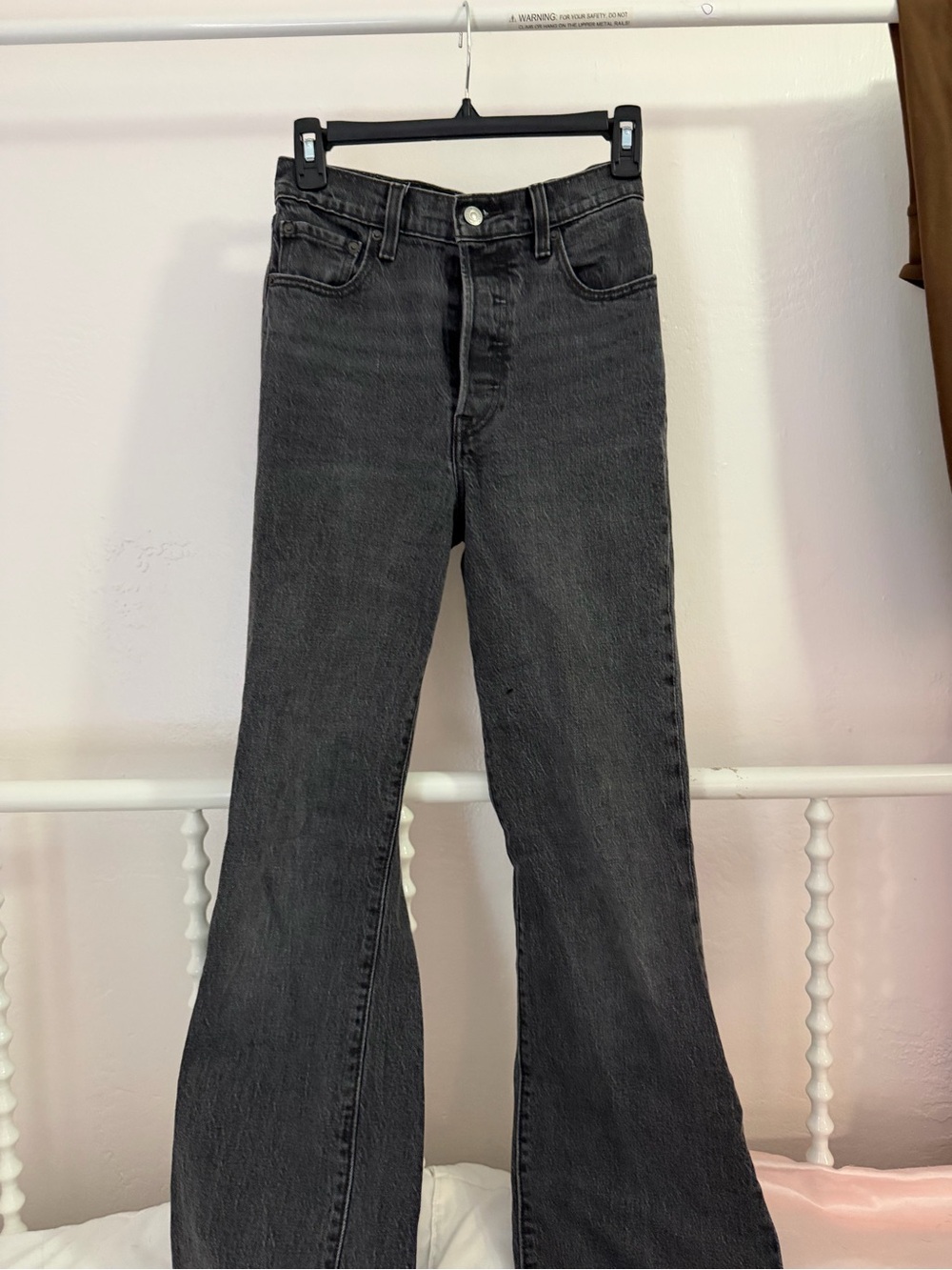 Levi's Black High-Rise Wide Leg Jeans